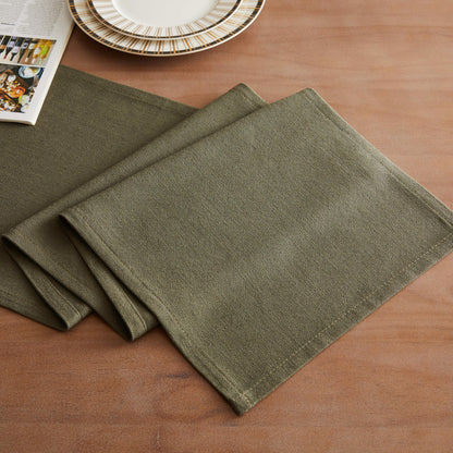 ZeeMart Rustic Cotton Linen Table Runner, 13x72 Inches Olive, Farmhouse Style Green Table Runners 72 Inches Long, Washable Kitchen Dining Table Decoration for Home Party Decor
