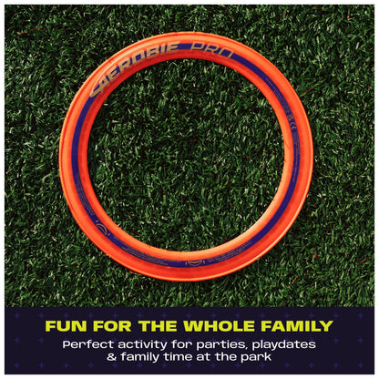 Aerobie Pro Ring Outdoor Flying Disc, Flying Ring for Kids Parties and Backyard Games, Teen Boys Gift Ideas, Kids Toys for Ages 5 & Up, Orange, 14