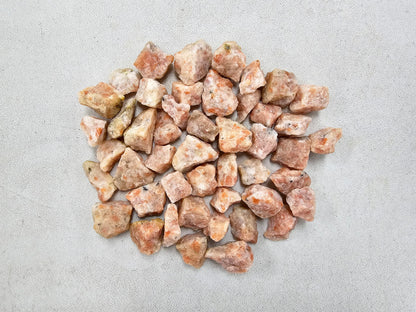 MINERALUNIVERSE Half Pound Sunstone Crystals Rough Stones - Bulk Sunstone - Raw Natural Stones & Crystals - Fountain Rocks for Tumbling, Polishing, Wire Wrapping, Reiki, Chakra Crystal Healing