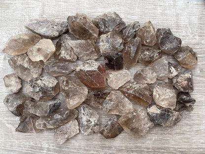 GAF TREASURES Wholesale Raw Smoky Quartz Crystals, Natural Smoky Quartz Stone, Natural Rough Smoky Quartz Crystals, Smoky Quartz Rough, Smoky Quartz Healing Crystals (Smoky Quartz, 0.5 Pound)