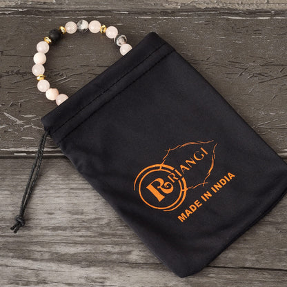 RIANGI Healing Bracelet For Women Crystal Bracelet Chakra Beaded Bracelets Rose Quartz Crystals And Healing Stones Bracelet Calming Stretch Bracelet