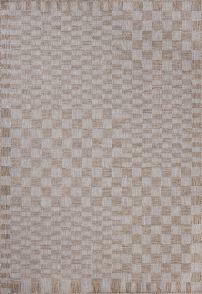 Loloi Amber Lewis Topanga Collection TOP-03 Natural/Dove 3'-11" x 5'-11" Indoor/Outdoor Accent Rug