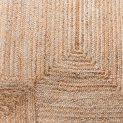 SAFAVIEH Area Rug 5x8 - Cape Cod Collection - Natural Brown, Handmade Braided Flat Weave Jute (CAP252A)