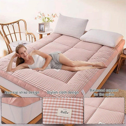 Comfortable Mattress Pad - Breathable Cooling Fiber Filling - Not Waterproof, Made of Woven Fabric - Suitable for Year-Round Use, Perfect for Bedrooms, Guest Rooms, Or Dorms - Thickness of 2.36-3.15inch