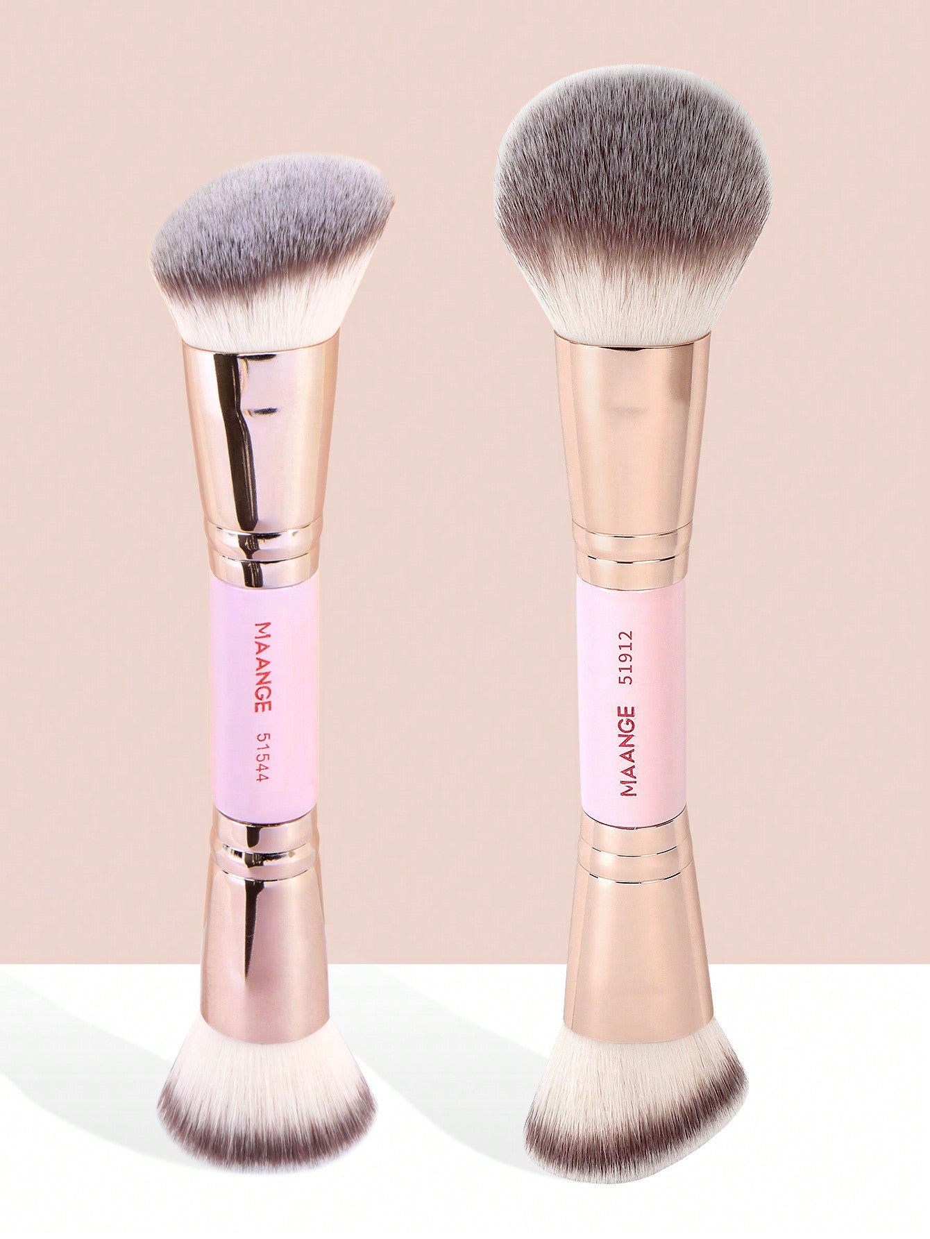 MAANGE 2pcs/5pcs/7pcs/20pcs/41pcs Makeup Tools Set Twin Head Makeup Brush Set With Blush Brush Foundation Brush Finishing Brush Loose Powder Brush Makeup Tools For Traveling