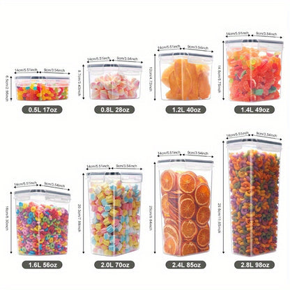 20/48/60pcs Food Storage Container Set, Fresh-Keeping Boxes, Easy-to-Secure Lids - Airtight Plastic Containers, Suitable For Pantry, Travel, Outdoor Picnics, Kitchen Organization, Comes With Labels And Marker(24/30 Lids + 24/30 Containers).