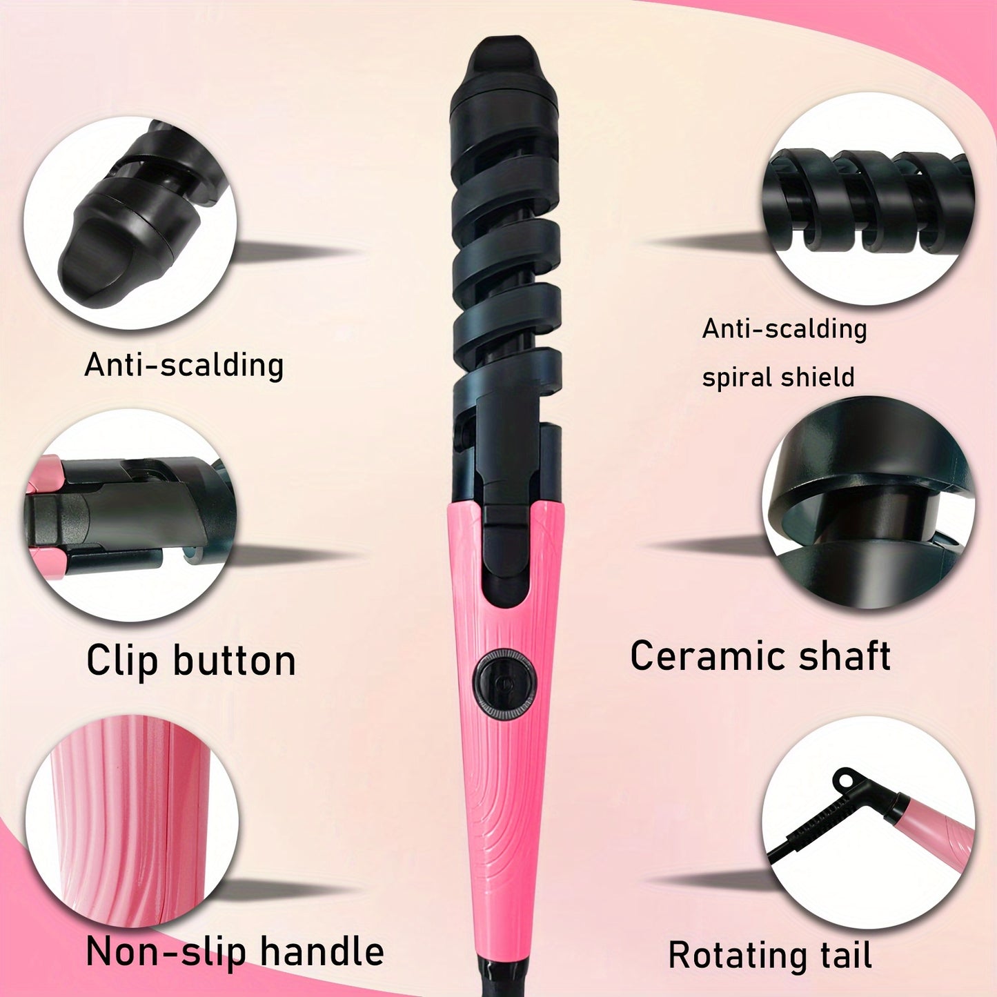3pcs/1pc Professional Hair Styling Kit, Hair Straightener, Curling Iron with Flat Iron, V-Shaped Hair Brush for Salon, Travel, Home Use, Delicate And Lightweight for All Hair Types, Hair Tools, Holiday Gifts