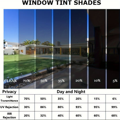 [Anti UV Privacy Window Film] 1pc Anti UV Heat Control Privacy Window Film for Home, Building, Commercial, Office Decor