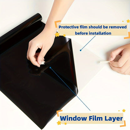 [Anti UV Privacy Window Film] 1pc Anti UV Heat Control Privacy Window Film for Home, Building, Commercial, Office Decor