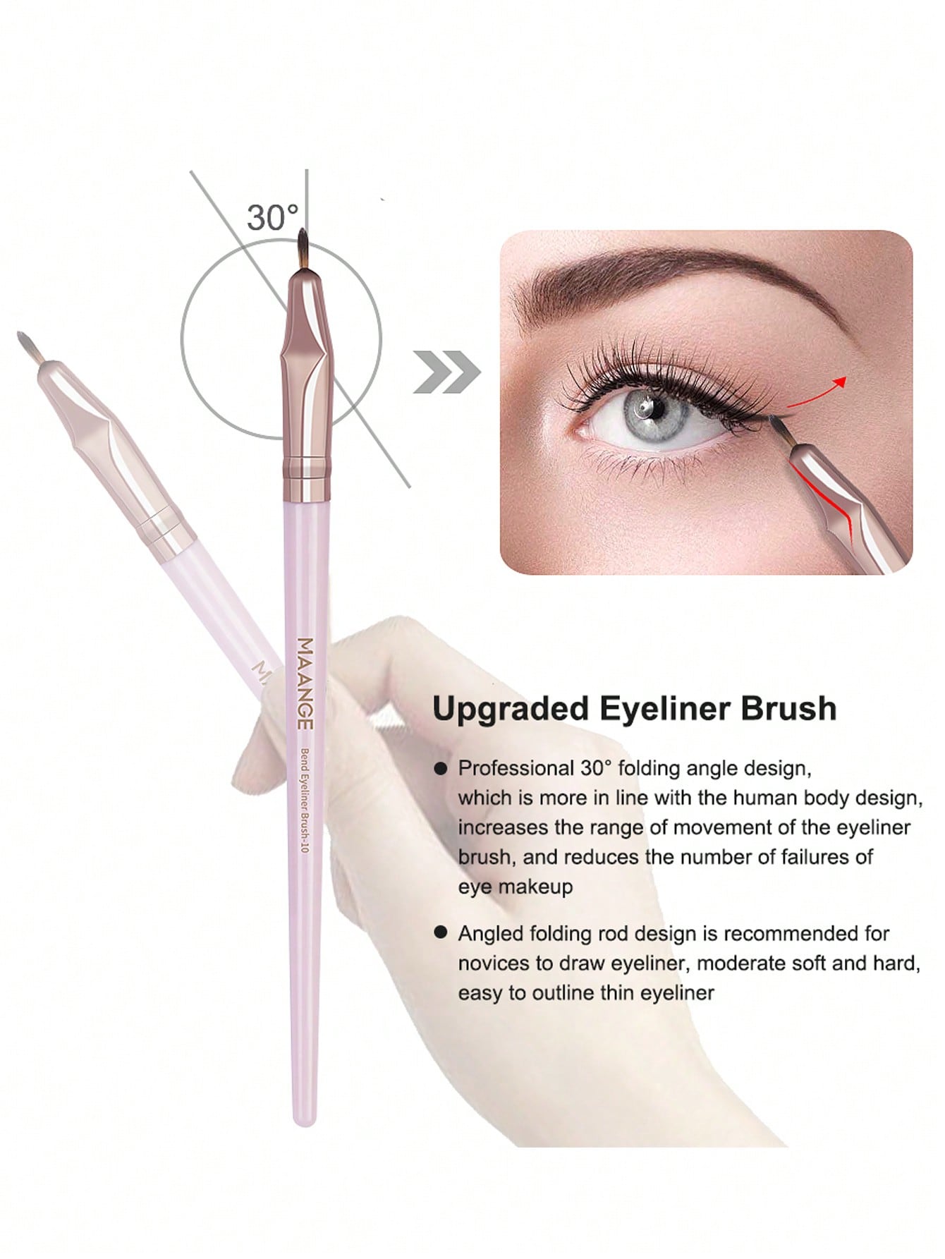 MAANGE 2pcs/5pcs/7pcs/20pcs/41pcs Makeup Tools Set Twin Head Makeup Brush Set With Blush Brush Foundation Brush Finishing Brush Loose Powder Brush Makeup Tools For Traveling