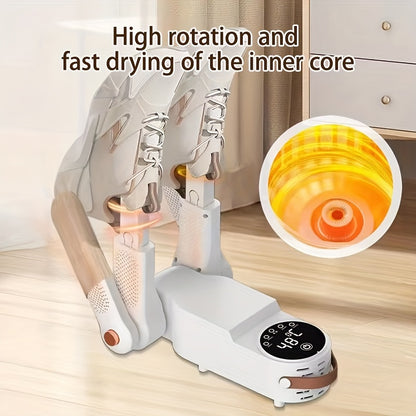 1pc Shoe Dryer, Portable Shoe Dryer, Dehumidifying And Deodorizing Dual-Arm Shoe Dryer, Foldable Adjustable Angle Dryer, Simple Storage, Perfect Solution to Wet Shoes, Suitable for Families, Dormitories And Hotels., Shoe Dryer Portable